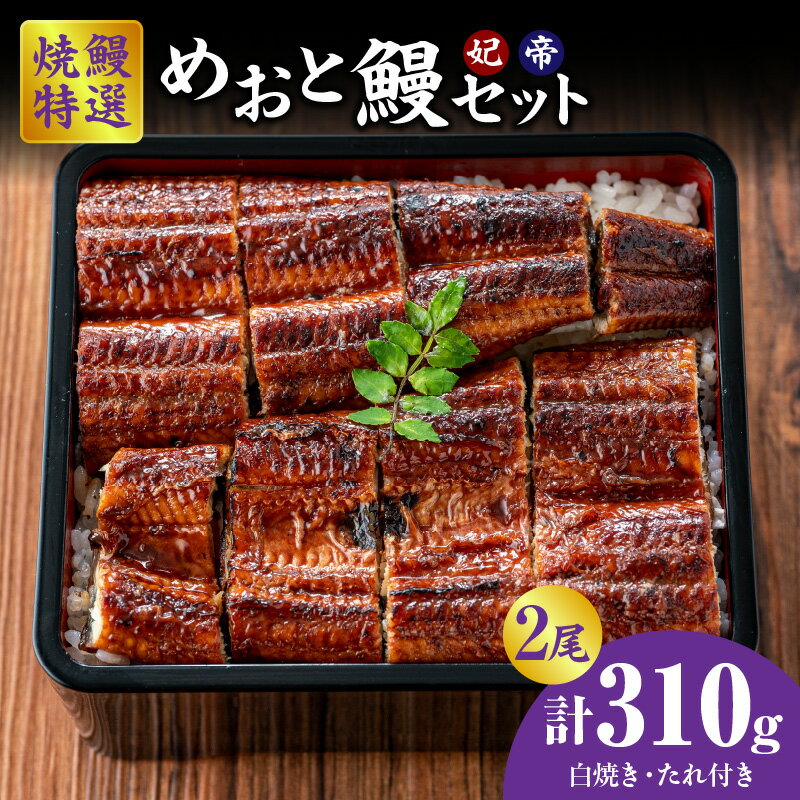 【ふるさと納税】焼鰻 めおと鰻セット【焼鰻特選メス妃うなぎ特大1尾と焼鰻特選オス帝うなぎ大1尾】【計310g】三河一色産 鰻 うなぎ オスうなぎ メスうなぎ 国産 養鰻 炭火焼 愛知県 西尾市 焼うなぎ 冷凍便 送料無料 Y100
