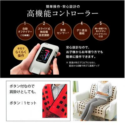ふるさと納税 和泉市 【140×82cm】あたたか電気ひざ掛け レッド SBーH501-RE |  | 02