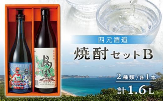 【栄町永井酒店】焼酎セットＢ（島黒900ml・宇宙だよりタネガシマン720ml) ２種類各１本 計1.6Ｌ