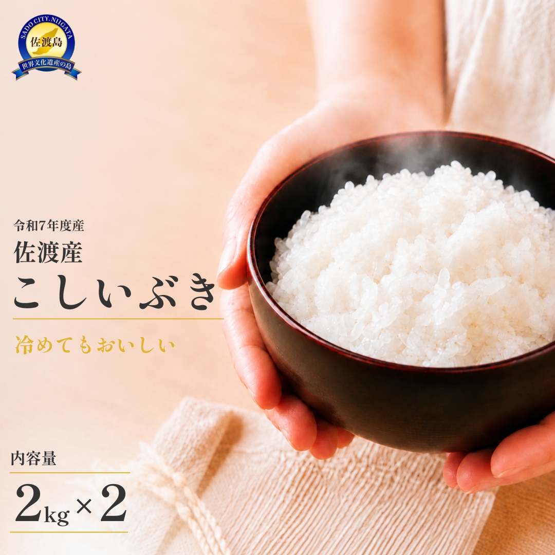 令和7年産 佐渡 川上農産のこしいぶき（2kg×2）195982-0008