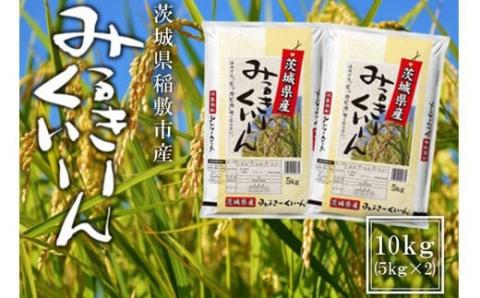 【定期便／3ヶ月 令和7年産】稲敷市産 ミルキークイーン 計30kg (10kg [5kg×2袋]×3回)｜米 こめ コメ ごはん ご飯 [1767]