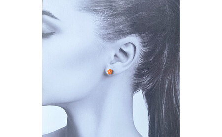 茅ヶ崎市 湘南 陶磁器 ピアス 上品 かわいい レディース ギフト プレゼント 誕生日 母の日 お祝い サマーギフト ゴールド 金 アート アクセサリー Artopus.SHONAN ピアス お花 ラ