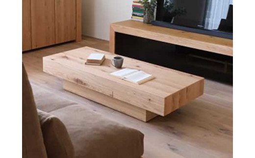 CHOCOLAT Living Table 140 oak (glass top)