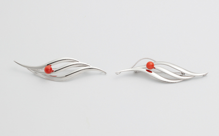 珊瑚ブローチ (1点) 【有限会社米沢サンゴ店】 [ATCX007]