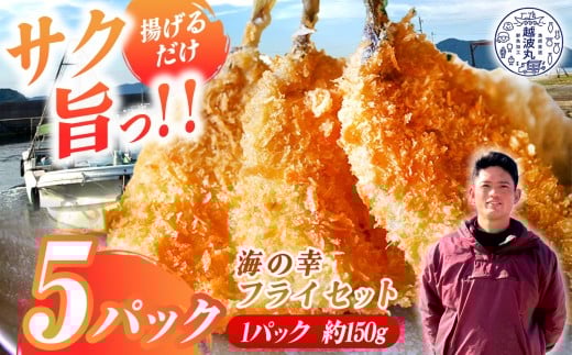 海の幸 フライ セット 5パック｜ 魚 魚介 加工 加工品 フライ 料理 調理 詰め合わせ 冷凍 冷凍食品 惣菜 海 幸 山口県 山口 平生町