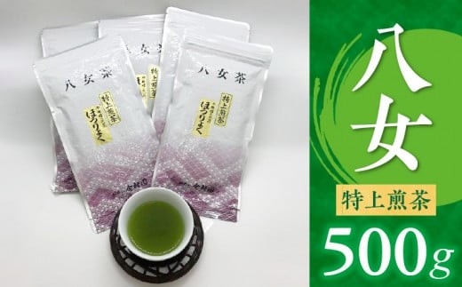 八女特上煎茶500g_八女 特上煎茶 計 500g 100g × 5 ほうりょく 深蒸し 八女茶 煎茶 国産 濃厚 真空パック 特上 新鮮 香り 九州産 お茶 ご当地茶 日本茶 緑茶 ミネラル ビタミン お取り寄せ 福岡県 久留米市 送料無料_Ex216