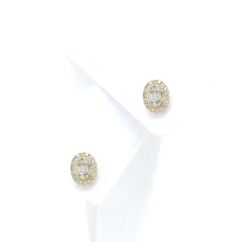 アルカンシェル K18YGダイヤピアス（計 0.5ct）【鑑別書付き】