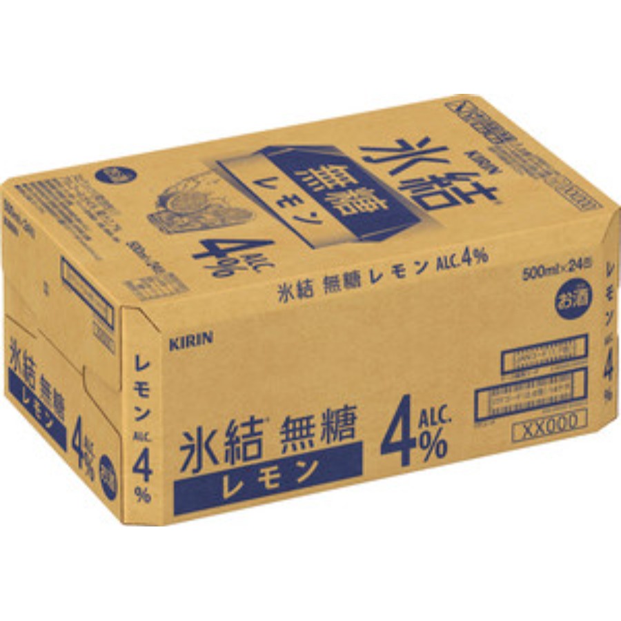 ＜キリンビール＞キリン 氷結(R)無糖 レモン ALC.4% 500ml 缶（お酒）×24本