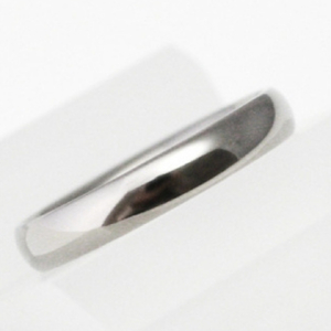 純チタン甲丸リング (幅3mm) 10号 | アクセサリー リング