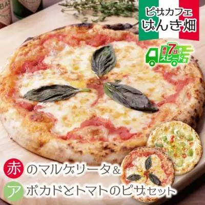 Y24-12 げんき畑 ピザ 2枚セット＜赤のマルゲリータ＆アボカドとトマトのピザ＞ ピザ
