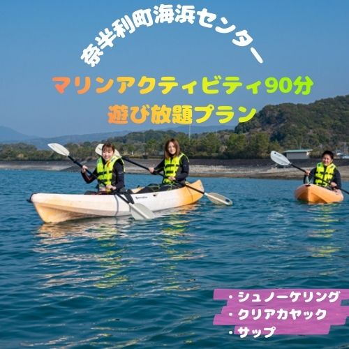【ふるさと納税】マリンアクティビティ90分遊び放題プラン利用券（1名）マリンアクティビティ シュノーケリング アウトドア 海遊び 海 カヤック サップ SUP /高知県奈半利町