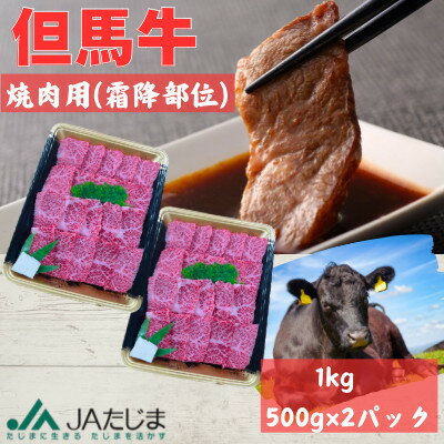 【ふるさと納税】但馬牛　焼肉用(霜降り部位) 1kg【配送不可地域：離島】【1615691】