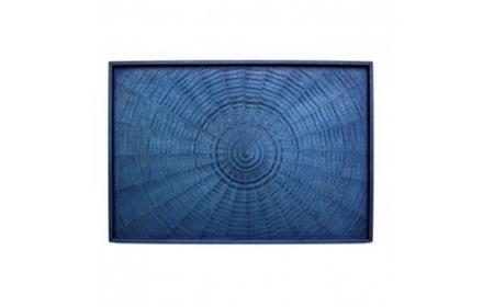 Rectangle Rays Tray 藍染  ｜トレー プレート お皿 皿 食器 インテリア