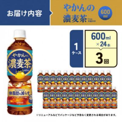 ふるさと納税 えびの市 【毎月定期便】やかんの濃麦茶 from 爽健美茶PET 600ml×24本1ケース(えびの市)全3回 |  | 01
