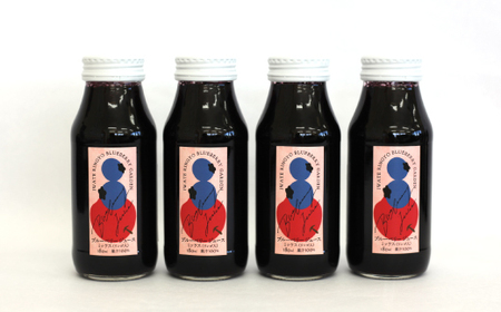 完熟ストレートブルーベリージュース & ミックスジュース 2種類 ８本 セット 180ml × 各4本 【岩手林業】フルーツジュース 果物 くだもの ブルーベリー りんご 林檎 リンゴ 果汁 飲料 ド