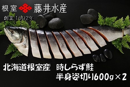 [12月21日決済分まで年内配送]【北海道根室産】時しらず鮭切身600g×2P C-42100