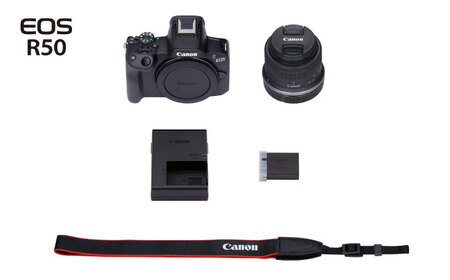 Canon EOS R50 レンズキット 1年保証 ブラック【長崎キヤノン】[MA24] キャノン ミラーレスカメラ AF