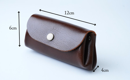 マルチケース 【ブルー】 UNISOLE ｜ 革小物 革 学生ブランド 手づくり おしゃれ 革製品 プレゼント 贈り物 草加レザー 獨協大学 大学生 草加市 埼玉県