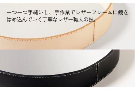 MOHEIM OVAL MIRROR  (black) [K-053004_02]