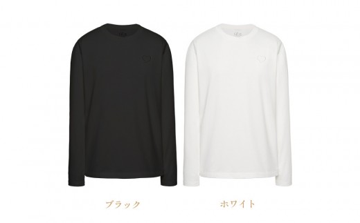【ブラック M】ReFa バイタルテック コンフォートコットン クルーネックロングTシャツハートコレクション Aira 5