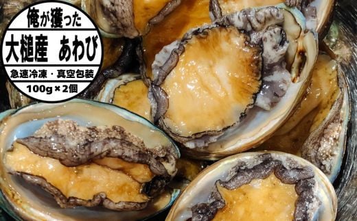 
            三陸産天然活あわび　100g相当 × 2個【冷凍】 【期間限定】｜11月～12月発送 三陸 岩手県 大槌町 あわび 人気 鮑 刺身 いわて iwate 初栄丸
          