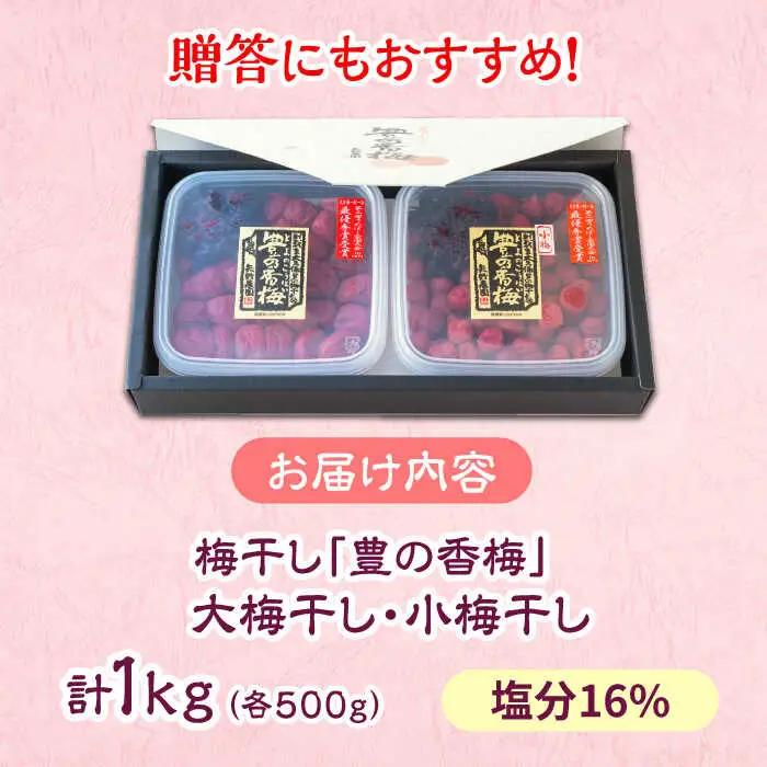 梅干し 「豊の香梅」 贈答用 計1kg（500g×2個）梅干し[ARCF003]
