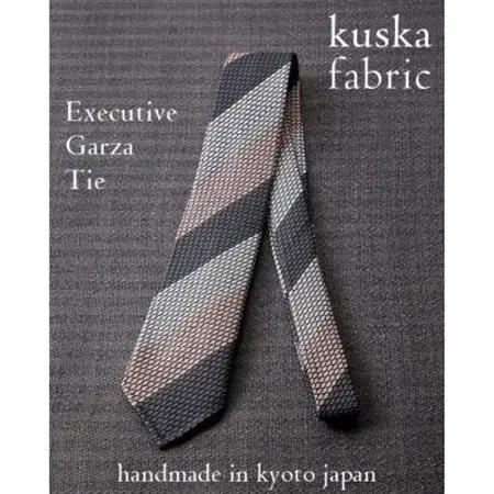 【手織りネクタイ】エグゼクティブガルザタイNo.11 kuskafabric 京都・丹後のシルク織物_装飾品・工芸品 ネクタイ・ベルト 服飾小物 _【1540594】