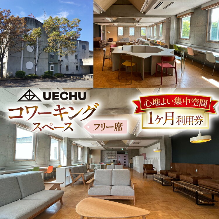 【ふるさと納税】 コワーキングスペース まちのキャンパス UECHU コワーキングスペース「フリーアドレス」プラン 1ヶ月利用 [おいでなせえ 埼玉県 小川町 388] Wi-Fi テレワーク リモート 在宅勤務 フリーランス レンタルオフィス ドリンク