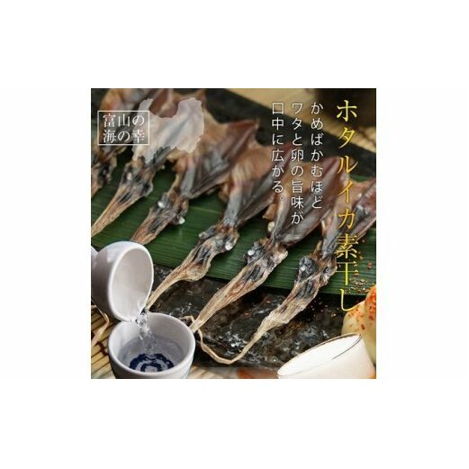 越中氷見屋　ホタルイカ 素干し 18尾入り × 5袋　【魚貝類・加工食品・イカ・ホタルイカ】