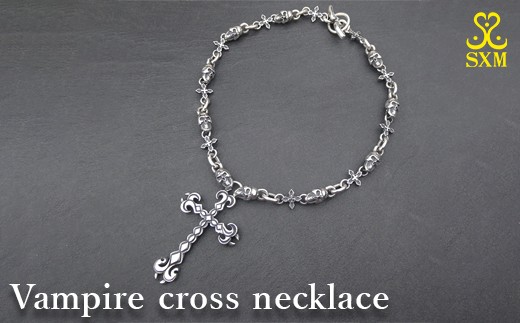 Vampire cross necklace
