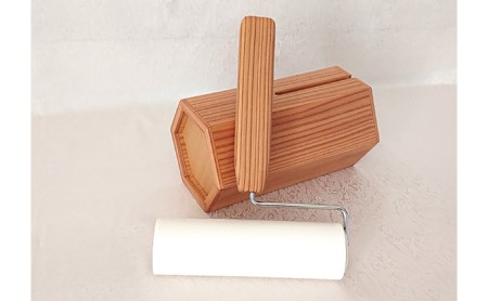 木製コロコロクリーナー 木製スタンド セット ブラウン 木工品 お掃除 リビング キッチン 日用品 掃除道具 静岡県 藤枝市 ( 人気掃除用品 ふるさと納税掃除用品 ふるさと掃除用品 furusato