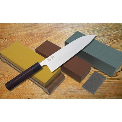 ふるさと納税 須崎市 【土佐打ち刃物】牛刃型万能包丁6寸(白鋼)+砥石セット
