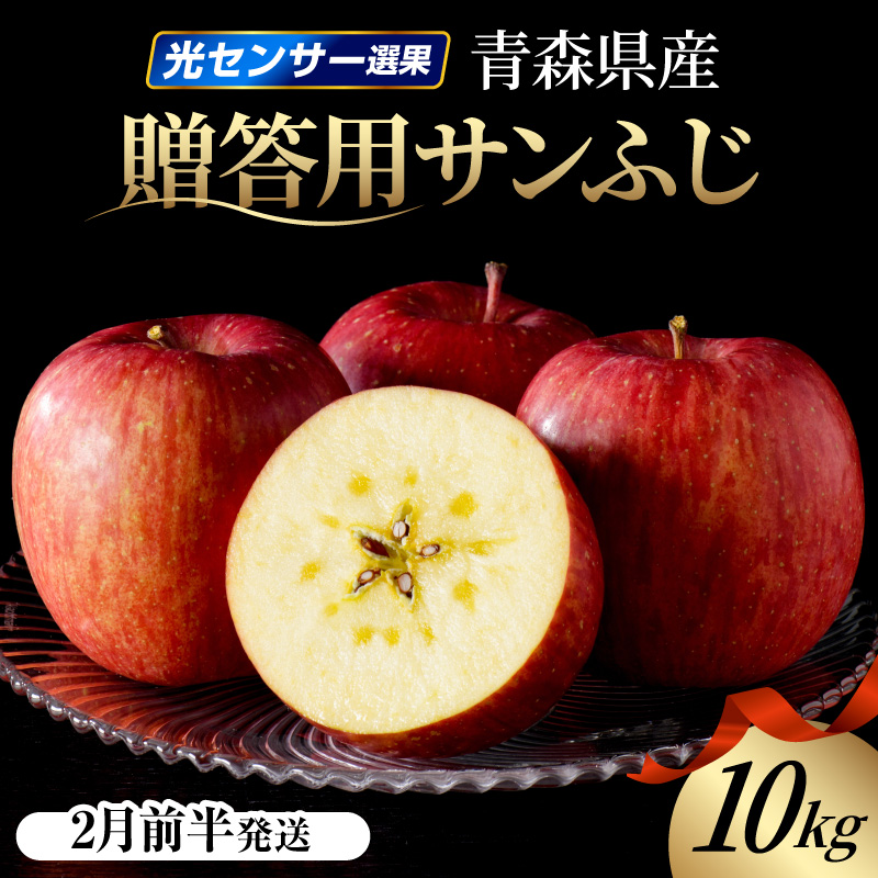 【2027年2月前半発送】 りんご 約10kg サンふじ 青森産 糖度 13度以上　贈答用 特選～特秀