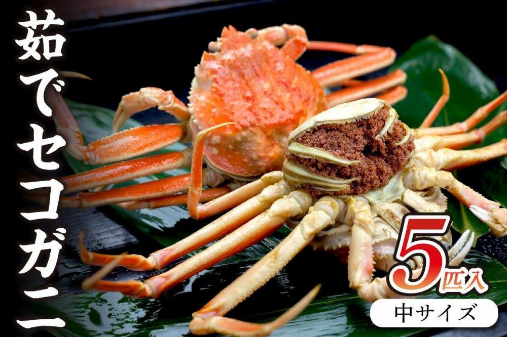 
            セコガニ／驚きの旨さ！茹でセコガニ 【厳選】 中サイズ5匹入　ボイルセコガニ　ボイル セイコガニ せこがに せいこがに 松葉がに 松葉ガニ まつばがに まつばガニ 海鮮 魚介 魚介類 ふるさと納税 蟹 カニ ふるさと納税 海鮮 年末 京都 丹後 送料無料　SS00077
          