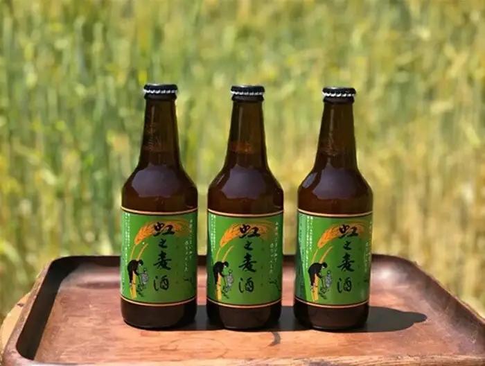 地ビール「虹之麦酒」（自家製ホップ麦使用）310ml×24本 クラフトビール ビール 002001