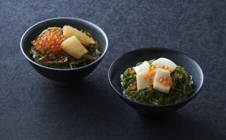 【田舎のごちそう】ご飯のお供 けせんの海 松前とめかぶ 200g×1個 いくら・ほたて・数の子入り 【 松前漬け 海鮮 海鮮丼 海鮮漬 海産物 海藻 2種 食べ比べ おかず おつまみ 冷凍 】RT28