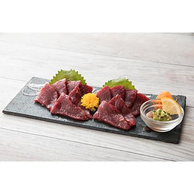 ふるさと納税 合志市 【毎月定期便】【熊本 と畜】赤身馬刺し約200g 専用醤油付き150ml×1本(合志市)全3回