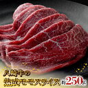 【ふるさと納税】八崎牛 熟成モモスライス 約250g 牛肉 牛 肉 国産 冷凍 食品 グルメ すき焼き しゃぶしゃぶ ごはんのおとも 食品 鏡山牧場 宮崎県 延岡市 冷凍 お取り寄せ お取り寄せグルメ 送料無料