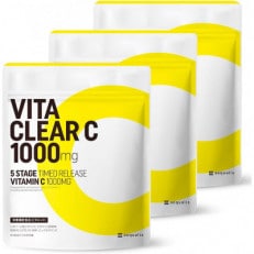 ビタミンCサプリメント ビタクリアC リポソームビタミンC配合 ビタミンC1,000mg 3袋セット