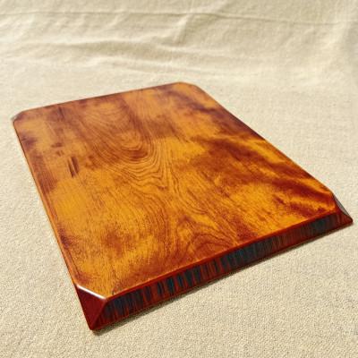 ふるさと納税 香川県 【香川漆器】39cm長角盛台　ノミ目後藤塗 |  | 02