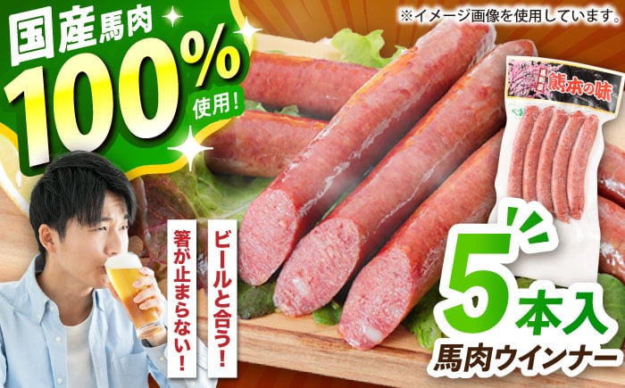 
            『純国産』熊本の味「桜」 国産 馬肉 100% 馬肉 ウインナー 5本【有限会社 九州食肉産業】 [AYCN122]
          