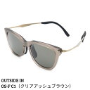 【ふるさと納税】[UV400 99%以上カット] サングラス （OUTSIDE IN Sunnies "OS-F" C1 クリアアッシュブラウン） アウトドア用品 ドライブ [OUTSIDE IN]【061S006】