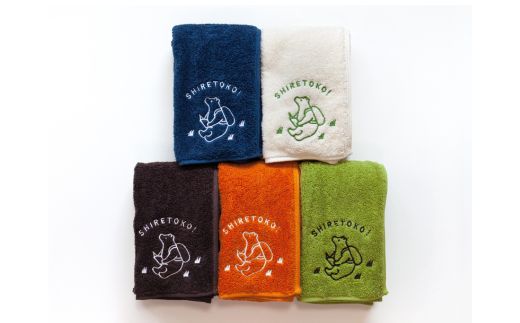 知床トコさん フェイスタオル 5色セット【配送不可地域：離島・沖縄県】