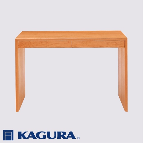 家具蔵 KAGURA デスクダン1100 引出有 チェリー材 家具 机 木材 無垢材 職人 手作業 天然木 高級木材 無添加 安全 ジャパニーズモダン 高級家具 熟練 無着色 おしゃれ 天然木無垢材 温もり シンプル 洗練 ( B-100 )