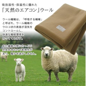 日本製 メリノウール織毛布 ダブルサイズ 180x200cm [クラッシック] MW-2W [2180]