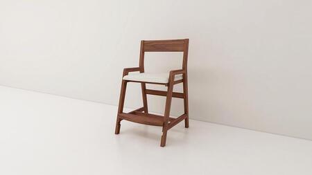 【開梱設置】高野木工 セレスト チェア ウォルナット 生地：CHART6ホワイト【10年保証】