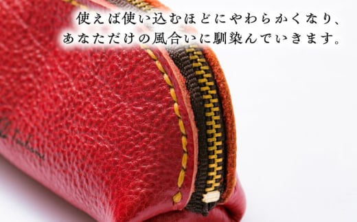 ペンケース ふでばこ＜完全受注生産＞ レザー ステーショナリー ふでばこ 筆箱 筆入れ ステーショナリー 文房具 革小物 革製品 本革 レザー オーダーメイド ハンドメイド 手作り 受注生産 一点物 