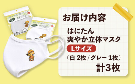 高槻市マスコットキャラクター「はにたん」爽やか立体マスク３枚セット【Ｌ】　大阪府高槻市/公益社団法人　高槻市観光協会[AODC005] [AODC005]
