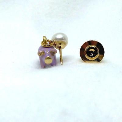 ふるさと納税 伊勢市 真珠ピンブローチ・ぶたに真珠・紫(淡水本真珠・ボタン)　2235 |  | 01