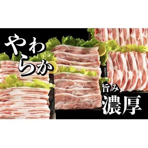 《定期便》長崎県産豚 3種食べ比べ (モモ･バラ･ロース スライス)計 1.8kg (モモ400g×2･バラ500g×1･ロース500g×1)【3回お届け】